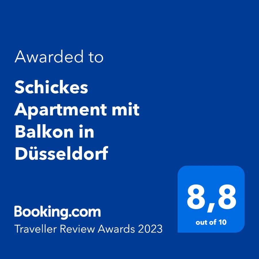 Schickes Apartment mit Balkon in Düsseldorf Exterior foto